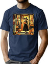 225 Antique Witch Halloween Illustrations T-Shirt for Men & Women, T-Shirts Graphic Tee - Navy