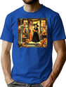 225 Antique Witch Halloween Illustrations T-Shirt for Men & Women, T-Shirts Graphic Tee - Blue