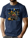 227 Happy Halloween T-Shirt for Men & Women, T-Shirts Graphic Tee - Navy