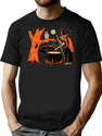 228 1940S Vintage Halloween Witch T-Shirt for Men & Women, T-Shirts Graphic Tee - Black
