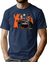 228 1940S Vintage Halloween Witch T-Shirt for Men & Women, T-Shirts Graphic Tee - Navy