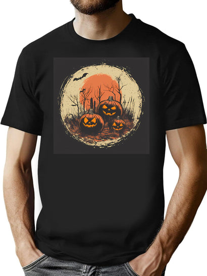 229 Vintage 1950S Halloween T-Shirt for Men & Women, T-Shirts Graphic Tee - Black