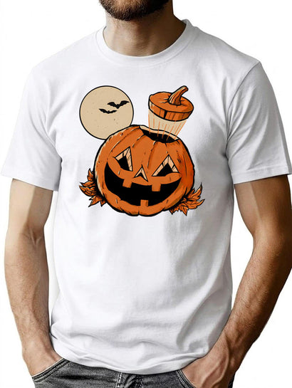 23 Vintage Mind Blown Pumpkin T-Shirt for Men & Women, T-Shirts Graphic Tee - Black