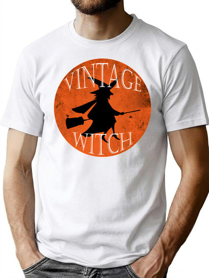 230 Vintage Witch T-Shirt for Men & Women, T-Shirts Graphic Tee - Black
