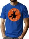 230 Vintage Witch T-Shirt for Men & Women, T-Shirts Graphic Tee - Blue