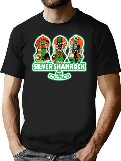 232 Silver Shamrock T-Shirt for Men & Women, T-Shirts Graphic Tee - Black