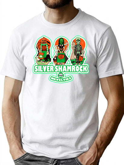 232 Silver Shamrock T-Shirt for Men & Women, T-Shirts Graphic Tee - Black