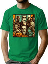 235 Vintage Halloween Monsters T-Shirt for Men & Women, T-Shirts Graphic Tee - Green