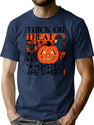 241 Trick Or Treat T-Shirt for Men & Women, T-Shirts Graphic Tee - Navy