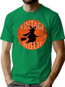 244 Vintage Witch T-Shirt for Men & Women, T-Shirts Graphic Tee - Green