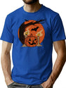 25 Vintage Halloween Spooky T-Shirt for Men & Women, T-Shirts Graphic Tee - Blue