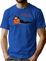 250 Halloween Greetings T-Shirt for Men & Women, T-Shirts Graphic Tee - Blue