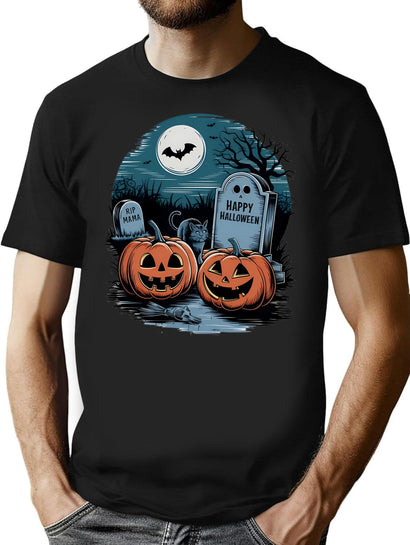 253 Halloween Night T-Shirt for Men & Women, T-Shirts Graphic Tee - Black