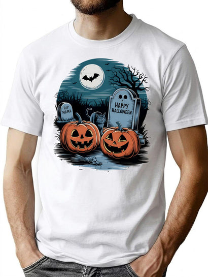 253 Halloween Night T-Shirt for Men & Women, T-Shirts Graphic Tee - Black