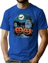253 Halloween Night T-Shirt for Men & Women, T-Shirts Graphic Tee - Blue