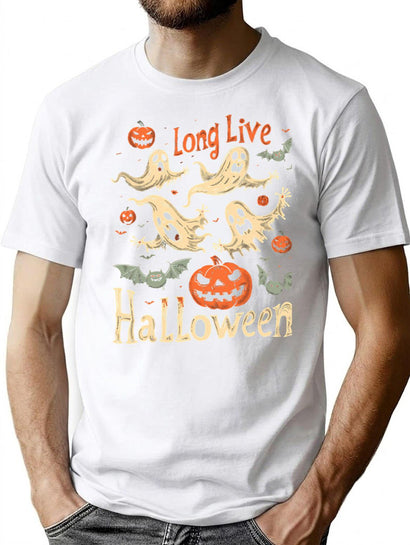 255 Long Live Halloween T-Shirt for Men & Women, T-Shirts Graphic Tee - Black