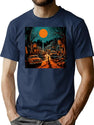 257 Halloween Night T-Shirt for Men & Women, T-Shirts Graphic Tee - Navy