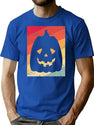 261 Vintage Halloween Pumpkin - Funny Halloween Gift T-Shirt for Men & Women, T-Shirts Graphic Tee - Blue