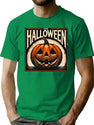 266 Vintage Halloween 1978 Pumpkin Poster T-Shirt for Men & Women, T-Shirts Graphic Tee - Green