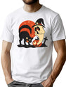 274 Retro Halloween Scene T-Shirt for Men & Women, T-Shirts Graphic Tee - White