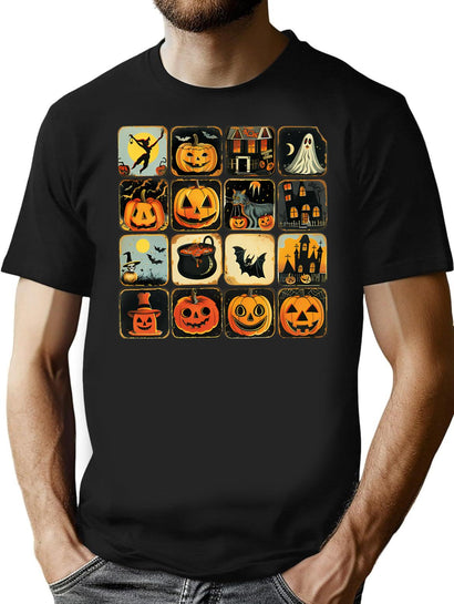 277 Embrace The Spooky Season With Vintage Halloween Designs T-Shirt for Men & Women, T-Shirts Graphic Tee - Black
