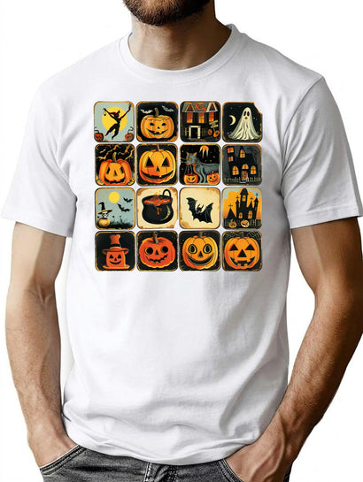277 Embrace The Spooky Season With Vintage Halloween Designs T-Shirt for Men & Women, T-Shirts Graphic Tee - Black