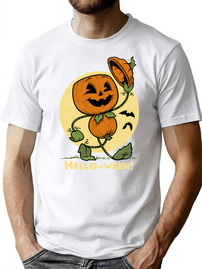 280 Hello-Ween T-Shirt for Men & Women, T-Shirts Graphic Tee - Black
