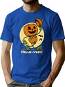 280 Hello-Ween T-Shirt for Men & Women, T-Shirts Graphic Tee - Blue