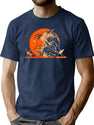 281 Great Vintage Witch And Moon Halloween T-Shirt for Men & Women, T-Shirts Graphic Tee - Navy