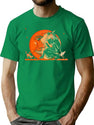 281 Great Vintage Witch And Moon Halloween T-Shirt for Men & Women, T-Shirts Graphic Tee - Green