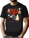 282 Vintage Halloween Trick Or Treat T-Shirt for Men & Women, T-Shirts Graphic Tee - Black