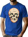 283 Creepy Halloween Skull With Eyeballs T-Shirt for Men & Women, T-Shirts Graphic Tee - Blue