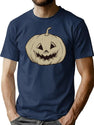 295 Halloween Pumpkeen T-Shirt for Men & Women, T-Shirts Graphic Tee - Navy