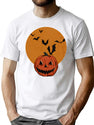 305 Vintage Halloween Spooky Pumpkin T-Shirt for Men & Women, T-Shirts Graphic Tee - White