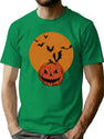 305 Vintage Halloween Spooky Pumpkin T-Shirt for Men & Women, T-Shirts Graphic Tee - Green