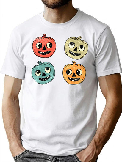 311 Vintage Halloween Pumpkin T-Shirt for Men & Women, T-Shirts Graphic Tee - Black
