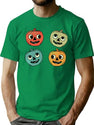 311 Vintage Halloween Pumpkin T-Shirt for Men & Women, T-Shirts Graphic Tee - Green