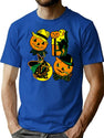 32 Vintage Halloween T-Shirt for Men & Women, T-Shirts Graphic Tee - Blue