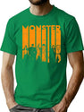 323 Halloween Creature Monster Letter Group Shot T-Shirt for Men & Women, T-Shirts Graphic Tee - Green