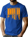 323 Halloween Creature Monster Letter Group Shot T-Shirt for Men & Women, T-Shirts Graphic Tee - Blue