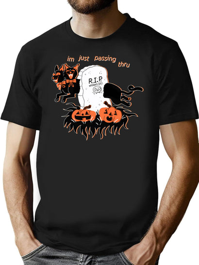 328 Halloween Phase T-Shirt for Men & Women, T-Shirts Graphic Tee - Black