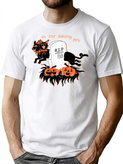 328 Halloween Phase T-Shirt for Men & Women, T-Shirts Graphic Tee - Black