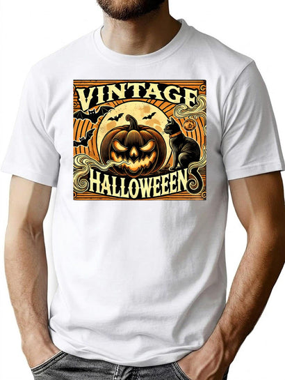 33 Vintage Halloween T-Shirt for Men & Women, T-Shirts Graphic Tee - Black