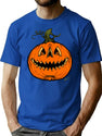 332 Grim Grinning Gourd T-Shirt for Men & Women, T-Shirts Graphic Tee - Blue