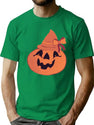 334 Cute Halloween Pumpkin Vintage Style. T-Shirt for Men & Women, T-Shirts Graphic Tee - Green
