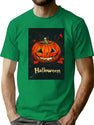 335 Jack-O-Lantern T-Shirt for Men & Women, T-Shirts Graphic Tee - Green
