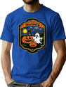 339 Halloween Pumpkin Vintage T-Shirt for Men & Women, T-Shirts Graphic Tee - Blue