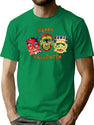 346 Happy Halloween With Vintage Masks T-Shirt for Men & Women, T-Shirts Graphic Tee - Green