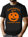 348 Halloween 1978 Holiday Spooky Gift Myers Pumpkin Haddonfield T-Shirt for Men & Women, T-Shirts Graphic Tee - Black