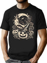 352 Happy Halloween T-Shirt for Men & Women, T-Shirts Graphic Tee - Black